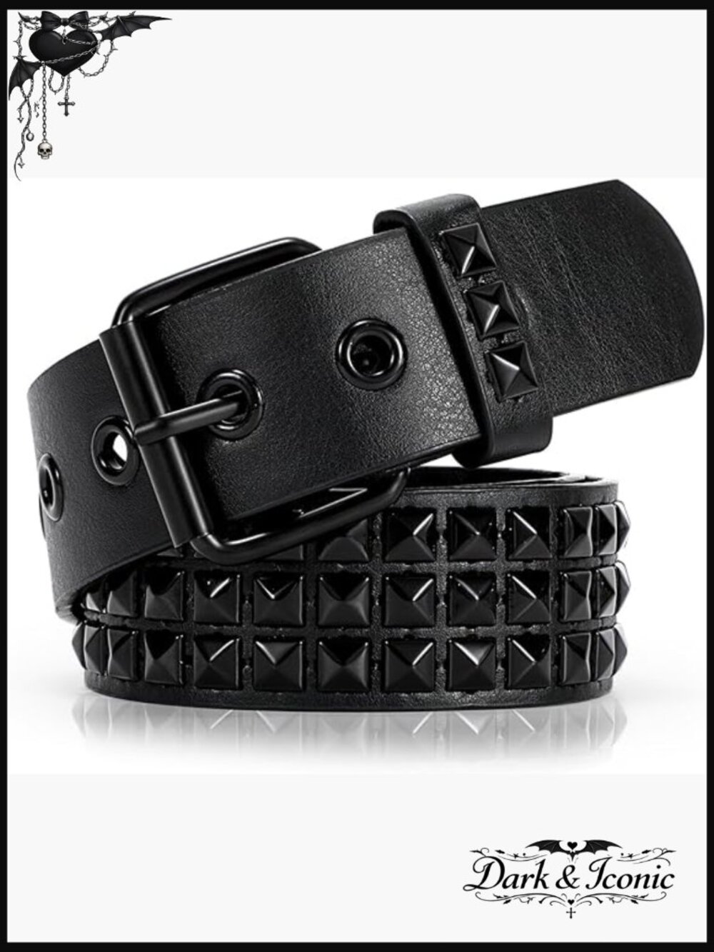Adjustable Studded Punk Belt for Jeans - Goth Metal - Unisex